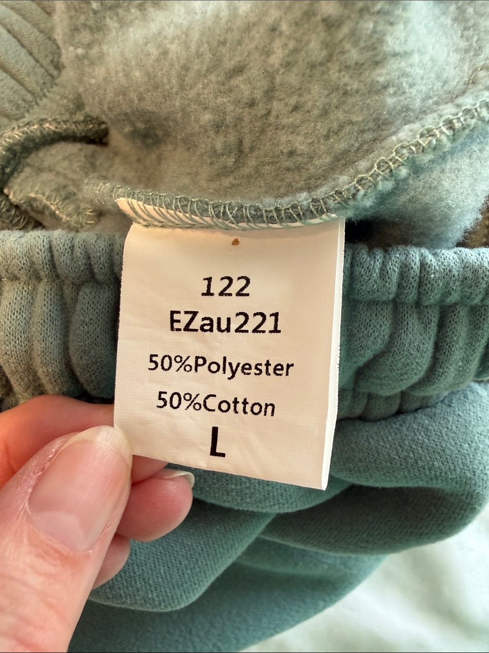Women’s Fleece Jogger Set in Sage Green - Picture 5 of 14